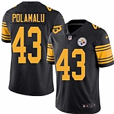Nike Men & Women & Youth Steelers 43 Troy Polamalu Black Color Rush Limited Jersey,baseball caps,new era cap wholesale,wholesale hats